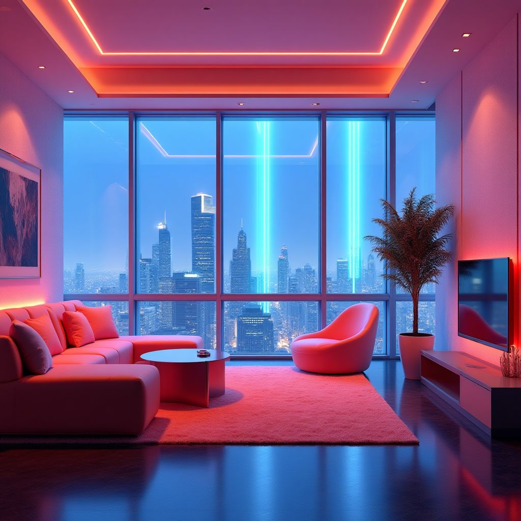 Design architectural d'un hôtel futuriste